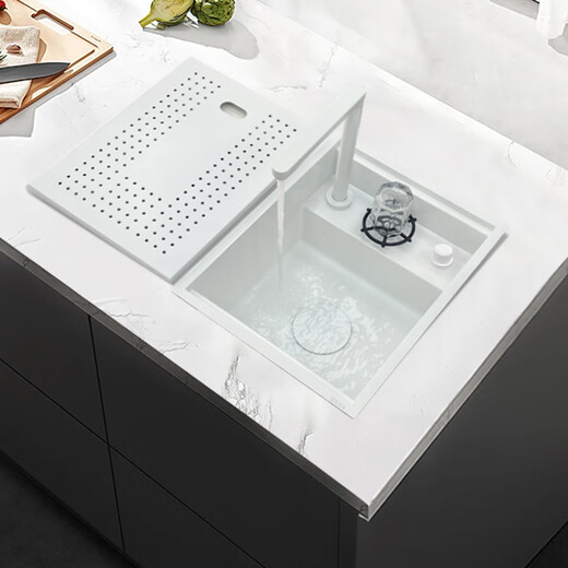 Weip-Nano 304 Edelstahl Unsichtbares Waschbecken versteckt kleiner Einschalen-Gemüse-Becken-Insel Wasser Bar Cup Waschmaschine 4839h Flip Waschbecken