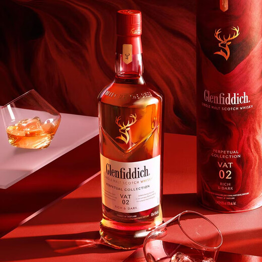 格兰菲迪（GLENFIDDICH）苏格兰 单一麦芽威士忌 洋酒12年 英国斯佩塞产区 原瓶进口 格兰菲迪永恒臻选 VAT02 1000ml
