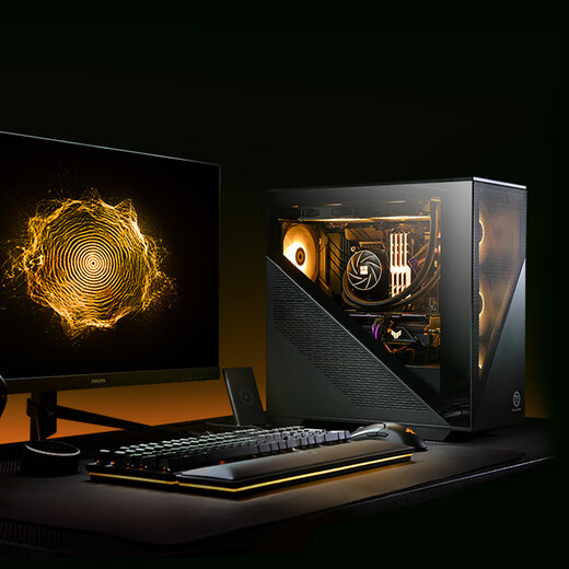 Ningmei AMD R5 9600X/RTX5060/7650GRE graphics card e-sports gaming desktop computer host design rendering DIY assembly computer assembly machine 9600X+5060Ti | Configuration eight