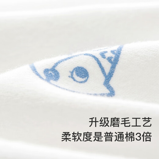 Tongtai infant sleeping bag autumn and winter quilted baby one-piece pajamas pure cotton children's thickened anti-kicking quilt anti-jumping blue autumn and winter quilted room temperature 0-10 73 yards 73 yards