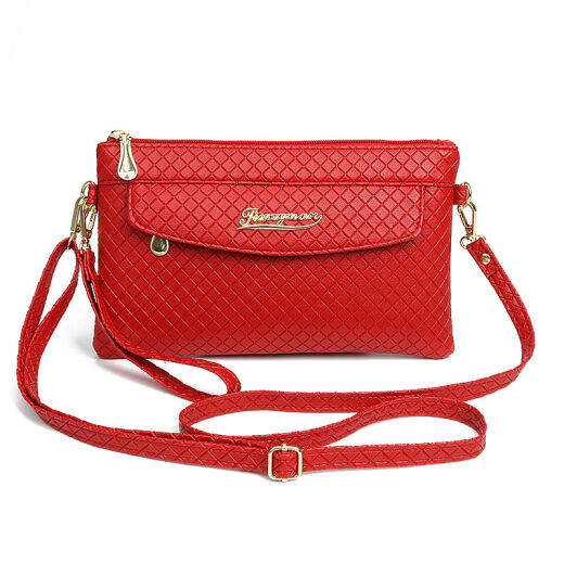 Tang Xiaosheng women's bag new casual crossbody bag fashionable women's handbag clutch bag female small bag shoulder bag female mobile phone bag 991# maroon red