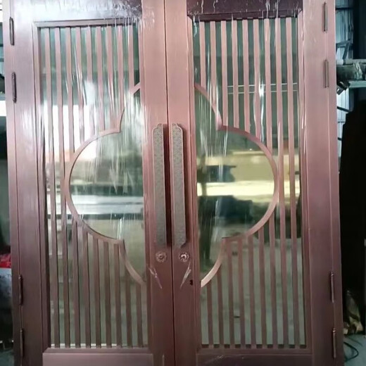 维诺亚钢门304镀钢豪华中式农村别墅庭院自建房堂屋双开四开大门 钢铜材质0.8厚度 色卡