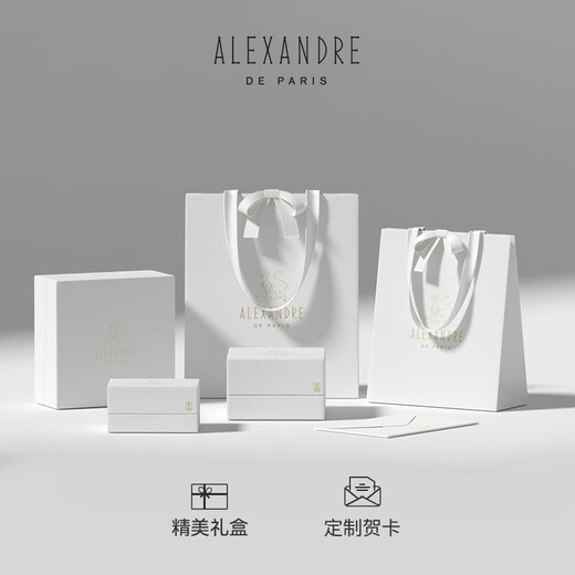 ALEXANDRE DE PARIS Star Style Diana Series Headband Bow Hair Accessory Gift for Girlfriend X Beige