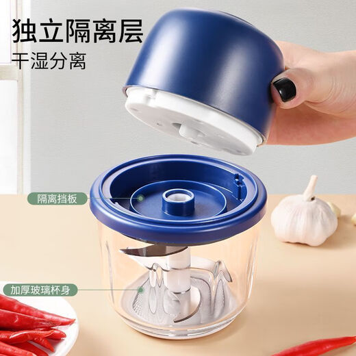 Special offer electric garlic beater new style garlic beater garlic chili kitchen household meat grinder meat hammer strong power 1 pack one-click crushing