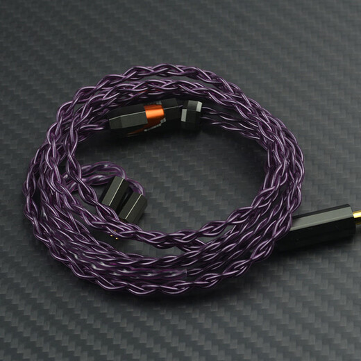 
Yangshijiang purple single crystal copper silver plated earphone upgrade cable is suitable for Shure 846 Senhai ie300/900 ie100pro trn Xingge 0.78 Hifi headphone replacement cable 3.5 stereo (common for mobile phones) mmcx series-default with ear hook