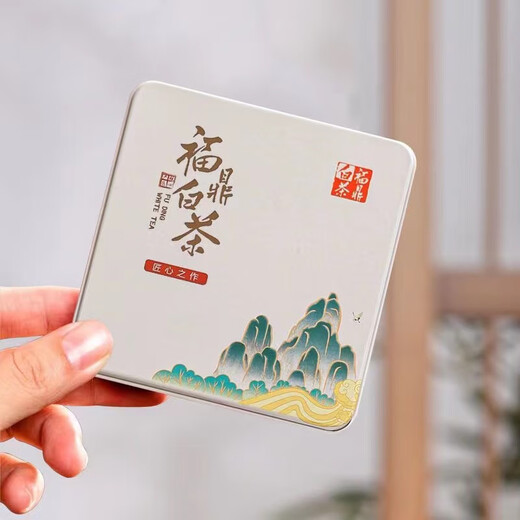 Shifangyi 2016 Fuding Old White Tea Shoumei Pressed Small Square Slices White Tea Tea Cake Gift Box 180g