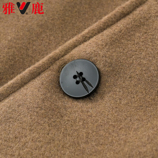 Yalu woolen woolen jacket men's short autumn and winter fashion casual lapel plus cotton woolen jacket men's tops men's clothing