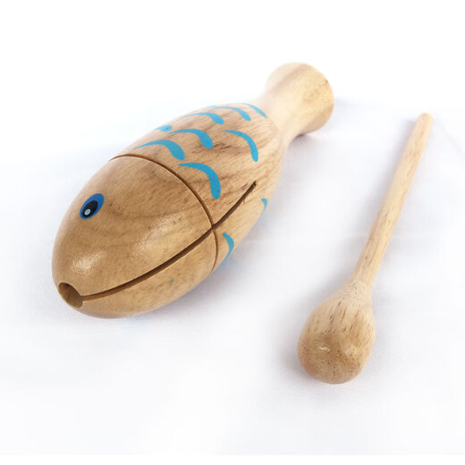 Orff Small Fish Clapper Orff Percussion Instruments en bois Toys Children's Fish en bois Poisson de maternelle