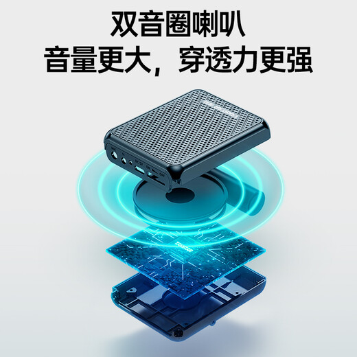 TAKSTAR E300mini wireless little bee loudspeaker for teachers, Bluetooth outdoor tour guide speaker, lecturer speaker, black