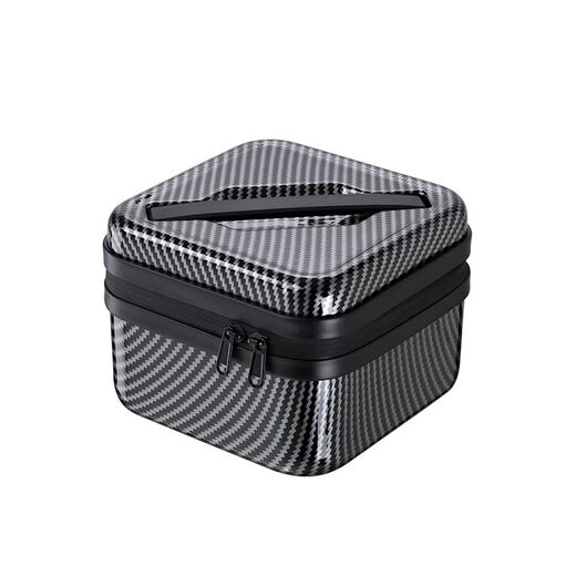 Zailu Fishing Rod Storage Box Aluminum Alloy Multifunctional Hard Shell Fishing Storage Bag Fish Float Portable Large Capacity Hard Shell Bag for Fishing Hard Shell 20*20*16 Carbon Fiber Pattern