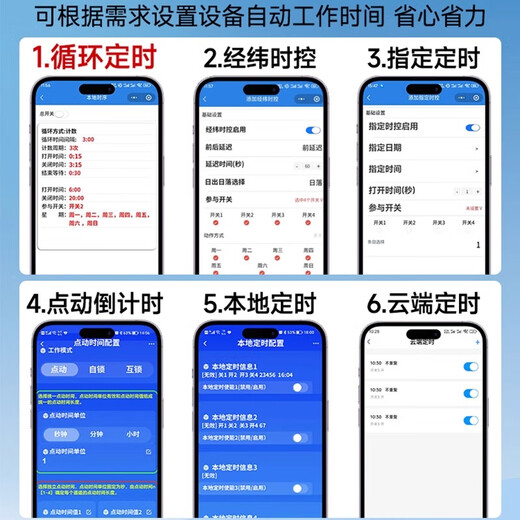 Puffin 4G mobile phone remote control switch 220V water pump motor wireless remote control switch 380V power supply street light remote control controller 1 channel 220V380V universal + timing