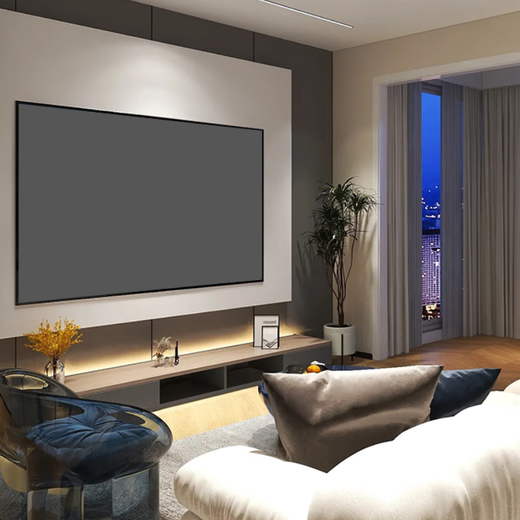 Bamboo Fresnel Anti-Light Hard Screen Mid-Telephoto Projection Screen Ultra-Short Throw Laser TV Anti-Light Screen Suitable for XGIMI Dangbei Projector Frame Curtain 90-inch Package Installation 4K Nano Silver Diamond Anti-Light Hard Screen