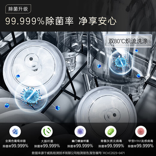 Casarte Original Stone Series Muyun Black National Subsidy 20% Dishwasher Embedded 15 Sets Large Capacity First Class Water Efficiency Smart Door Opening Quick Drying CYBW15327MHU1