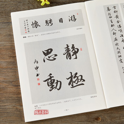 Zhao Mengfu Zhao Ti's running script introductory tutorial, running script introductory tutorial, basic training book, basic strokes, radicals, font structure, stroke by stroke analysis, brush calligraphy copybook, Beijing Sports University Press