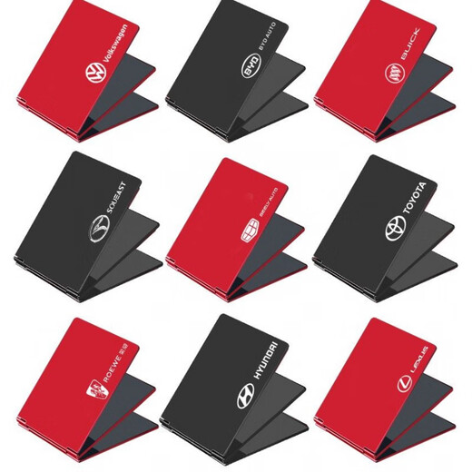 Ensemble de permis de conduire Baichen Ensemble d'alliage en aluminium permis de conduire Laser Gravure de protection Couverture Logo Certificat de certificat de métal Sac de carte Internet Card Card C Red Custom Car Logo - Mercedes-Benz