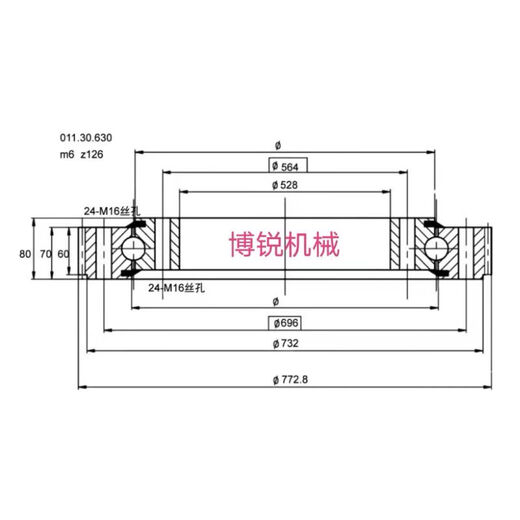 011 Spot external gear slewing support small turntable slewing bearing large mechanical equipment slewing support 01130630