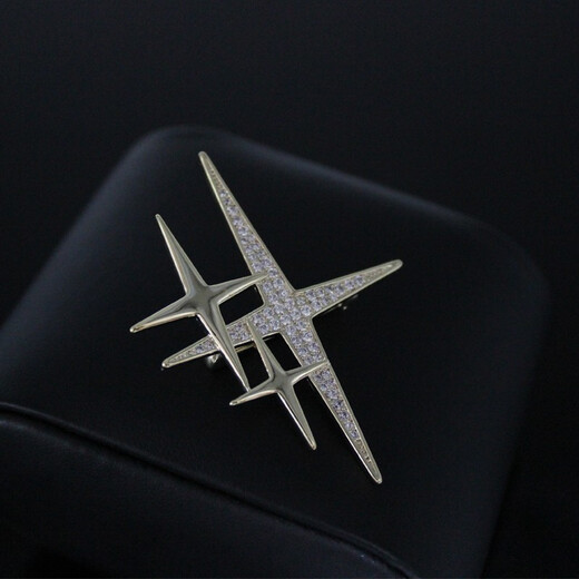 Xifei men's brooch, simple star corsage, temperament pin, business casual suit, coat and accessories