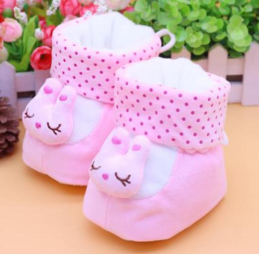 Octubre Shoes de algodón recién nacido de la madre 0-3-6 meses, zapatos de suela suave de niño y niña para el otoño y el invierno de los zapatos de bebé de terciopelo.