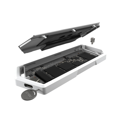 华硕ROG STRIX ARION 白色 幻影标准版 M.2 NVMe 移动外置固态硬盘盒 全铝机身/10Gbps