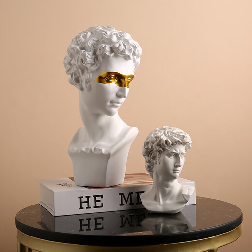 CLCEY Nordic imitation plaster head figure Venus David statue mini resin sculpture art decoration small ornaments Venus Broken Arm