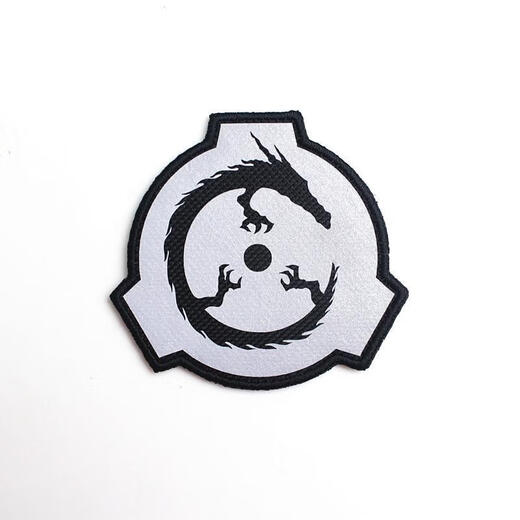 Xulixing SCP Foundation Mobile Task Force Logo Reflective Velcro Badge Morale Badge Personalized Armband Badge Backpack Sticker Nine-tailed Fox