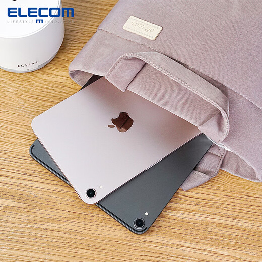 ELECOM handbag, shoulder crossbody bag, vegetable basket, large-capacity commuter bag, portable storage bag, women's waterproof small bag, Hazy Purple