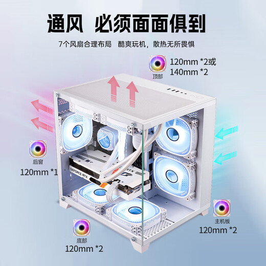 Colorful sea view room i5 12400F/RTX5050 8G RTX3050 independent graphics card game design office computer host desktop assembly machine with six 12400F丨16G丨512G丨5050