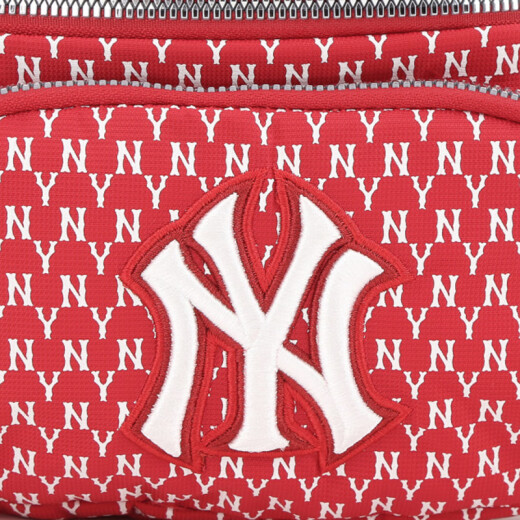 MLB crossbody waist bag unisex couple bag NY Yankees Korean version of the old flower series trend backpack shoulder bag female 32BGC9 red Yankees NY