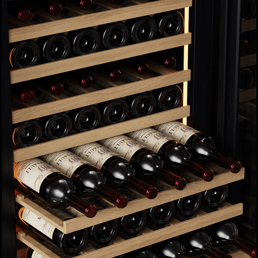 BAIKAILUN Embedded Red Wine Cabinet Frequency Constant Temperature Wine Cabinet Seamless External Plug-in Kitchen Cabinet Door Living Room Home Wine Cabinet Glass Door Grape White Wine Preservation Refrigerated Beverage Tea Display Cabinet Dual Temperature - Red Wine Ice Bar Model 350L Fixed Frequency