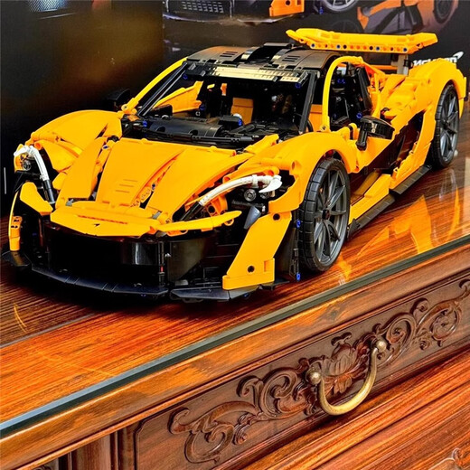 Lamborghini Assemblé Blocs Blocs Blocs Toys Remote Control Racing Sports Car Adult Boy DIFFIC MECANICAL GROUP MODÈLE MORDE MCLAREN P1 [Remote Control + Light] 3893 Particules Compatible avec LEGO Building Block Racing Car
