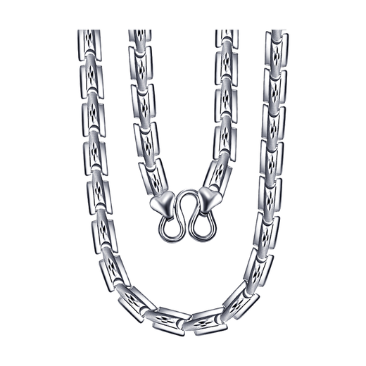 Pt.Charm's new Leiluo men's platinum necklace pt950 platinum thick necklace men's simple frosted personalized chain gift. If it is not in stock, it can be customized. Take 28g as an example