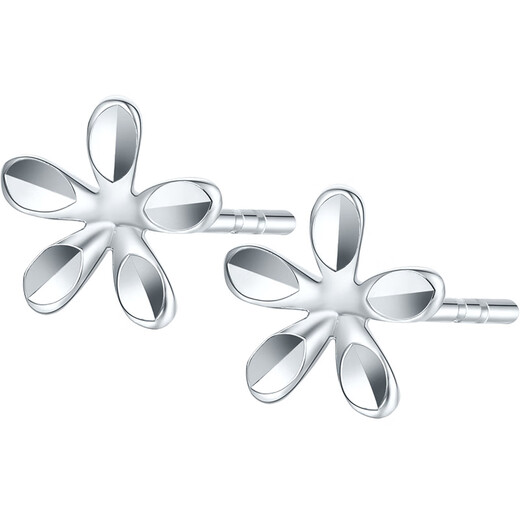 Liuguifu Jewelry PT950 Platinum Earrings Huayixiao Platinum Stud Earrings for Women PT0200064 0.85g