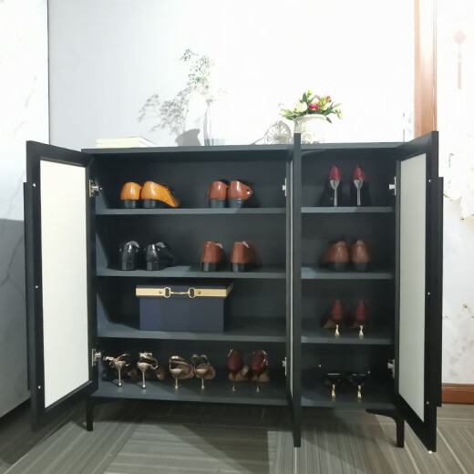 Buog aluminum shoe cabinet storage cabinet sun protection customized Foshan balcony door all-aluminum shoe cabinet waterproof home outdoor customization special shooting expansion area 320 one square meter fully equipped