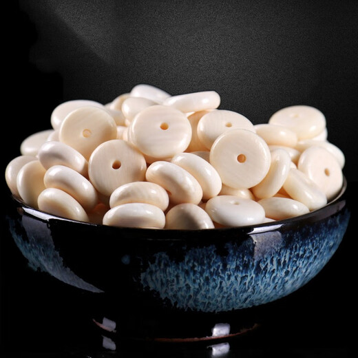Colorful lotus ice material mammoth ivory separator beads loose beads Buddha beads bracelet spacer star and moon Rudraksha accessories separator 6*2MM/piece