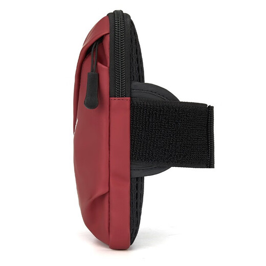 Jiucan Sports Arm Bag 2022 New Stripe Running Wrist Bag Mobile Phone Arm Strap Outdoor Cycling Training Fitness Marathon Waist Bag Arm Bag Sport-Burgundy Unisex