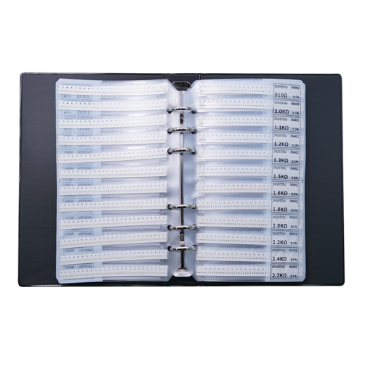 Throwing stones Chip resistor book Capacitor book Multilayer inductor book Electronic component sample book High-precision circuit experimental components 0402 170 kinds of resistance values 1% resistor book 1 box