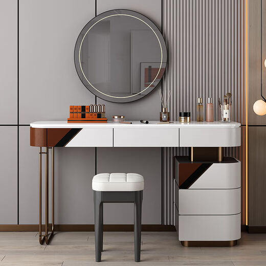 Light luxury and comfortable dining chair, household stackable solid wood soft-covered dressing table stool, spare dining table chair, black solid wood with off-white soft-covered square stool