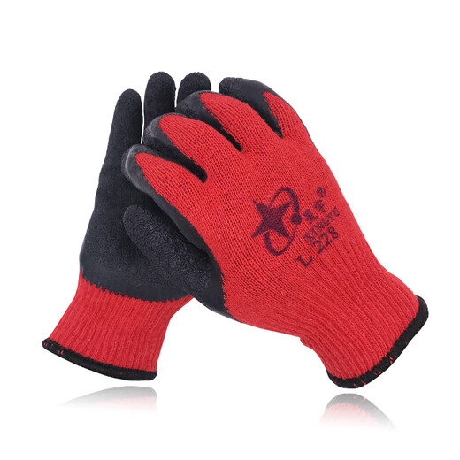 Guantes de protección del parto de Suyu Xingxingyu L228 El trabajo de desgaste en espesas de los hombres y el trabajo antideslizante y trabajo de la fábrica de vidrio Inmersión especial Xingyu 698 RESISTENTE ENCENDIDO RESISTENTE Y ALAVENTADAS 12 pares L