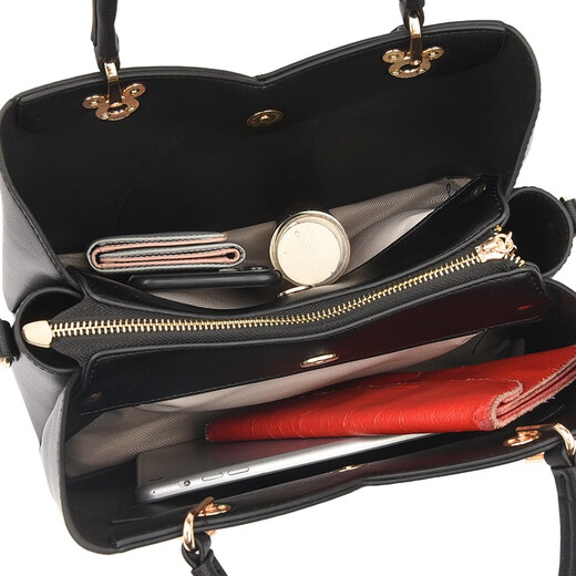 XUEAIDAISHU high-end women's bag genuine leather 2025 new middle-aged crossbody handbag Mother's Day gift for mom Beige gift box + gift bag + hand bag card bag