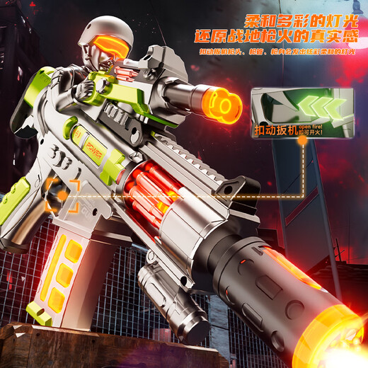 Snaen children's toy boy gun electric sound and light submachine gun telescopic hand 3-6 years old 2 baby birthday New Year gift