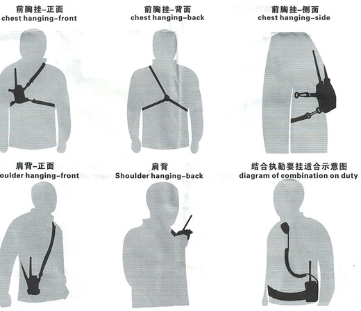 Walkie-talkie protective cover, universal handheld woven nylon cover, Xiaomit Yitong Quansheng UV2 handheld arm bag, bag (including shoulder strap) + arm strap