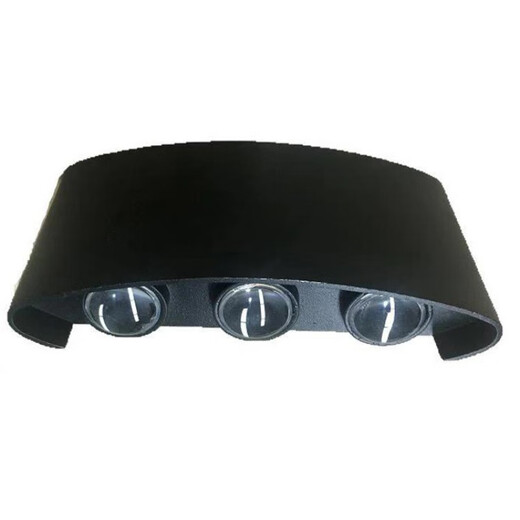 Yilin outdoor wall lamp up and down light-emitting exterior wall lamp minimalist led outdoor lighting double-head courtyard waterproof wall lamp B15-6W three-color dimming W+WW