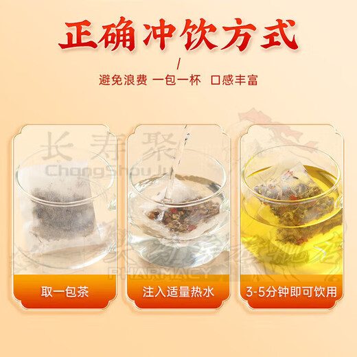 Beijing Tongrentang corn silk, mulberry leaf, bitter melon tea to lower blood pressure and blood sugar, non-qingqianliu tea 3 boxes