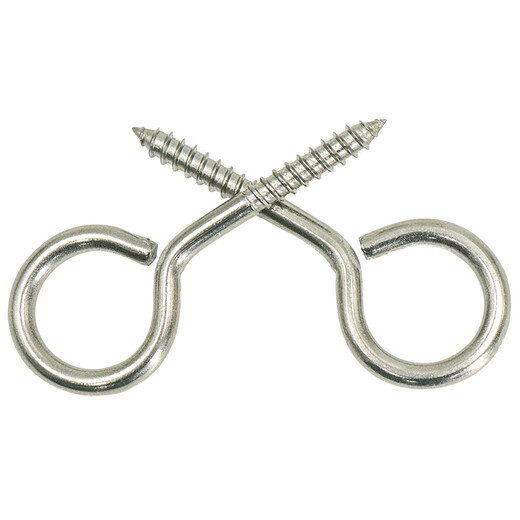 Hasdick Beijing warehouse delivery HKZ-67 304 stainless steel sheep eye self-tapping screws hand-tightened hook self-tapping screws M5 hook shape (10 pcs)