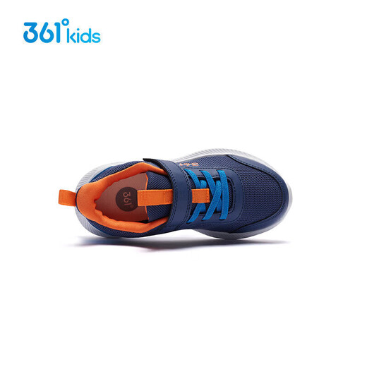 361°儿童运动鞋男女童(3-12岁)防撞鞋头密网休闲跑鞋 蓝 28