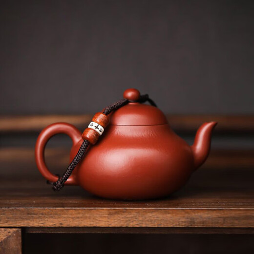 Porcelain Charm Teapot Lid Lanyard Purple Clay Teapot Lid Anti-fall Protection Rope High-end Braided Teapot Rope to Tie the Lid with a Rope to Tie the Pot Handle Brown Tibetan Cross Scripture Xishi Rope