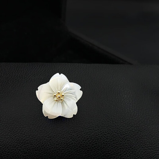 Idel's exquisite lucky mini flower and mother-of-pearl anti-exposure brooch buckle, seam-free V-neck magnetic buckle, strong and traceless accessories, lucky flower and mother-of-pearl brooch XZ0480