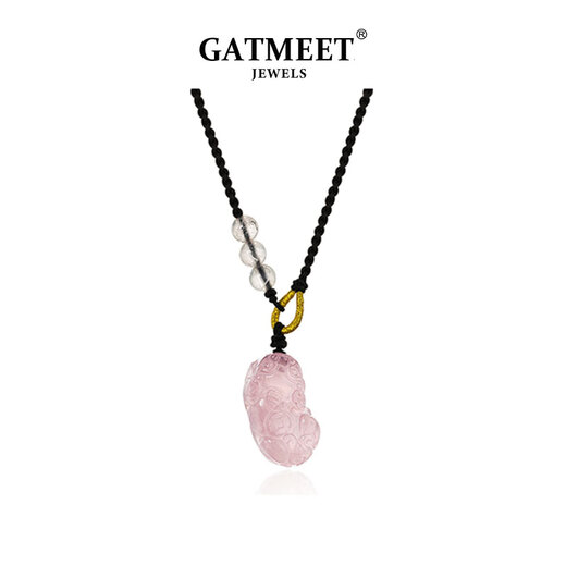 GATMEET Nafu Pixiu couple necklace for men and women to attract wealth, braided rope, student transfer jewelry, birthday gift for girlfriend and wife Nafu Pixiu necklace丨One pair for couples