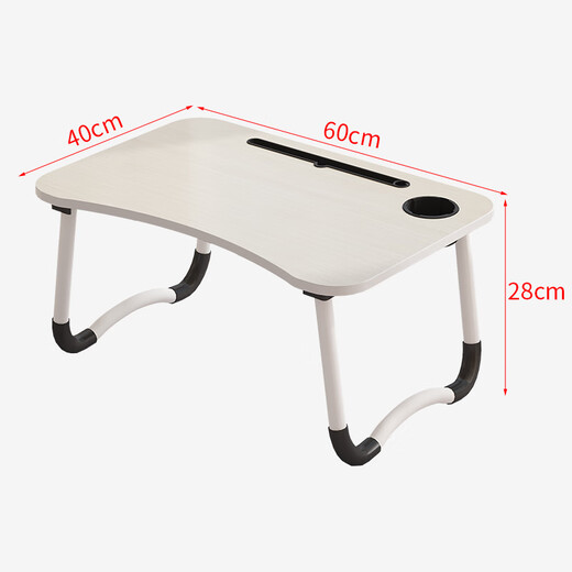 Coolin solid wood bed computer desk folding desk student dormitory study table notebook small table dark walnut 60*40