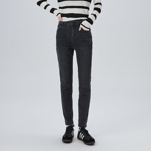 ERAL slim fit jeans, new style for women, slim and elastic, this year's popular pants for small people, autumn, denim blue, S 155, recommended 80-110 Jin Jin is equal to 0.5 kg